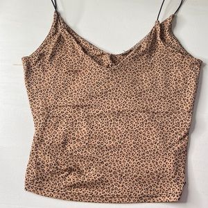 Cheetah print crop top